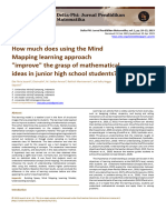 How Much Does Using The Mind Mapping Learning Approach "Improve" The Grasp of Mathematical Ideas in Junior High School Students?