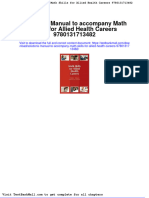 Full Solutions Manual To Accompany Math Skills For Allied Health Careers 9780131713482 PDF Docx Full Chapter Chapter