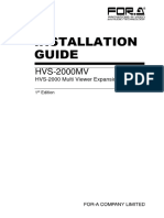 HVS2000MV - Install E E1