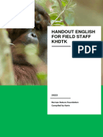 Handout English For Field Staff KHDTK 2022