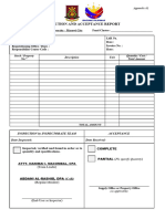 Inspection and Acceptance Report Template