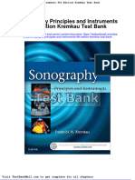 Full Sonography Principles and Instruments 9Th Edition Kremkau Test Bank PDF Docx Full Chapter Chapter