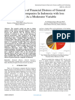 Determinants of Financial Distress of General Insurance Companies in Indonesia With Loss Ratio As A Moderator Variable