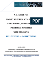 Mag1 - Magnet Selection and Validation, AMR, 2016