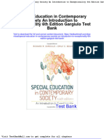 Full Special Education in Contemporary Society An Introduction To Exceptionality 6Th Edition Gargiulo Test Bank PDF Docx Full Chapter Chapter