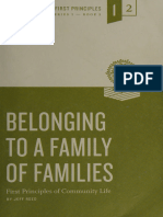 Belonging To A Family of Families First Principles of Reed, Jeff