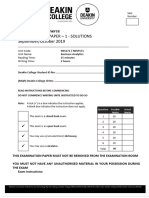 Practice Exam Paper 1 - Solutions