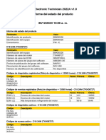 Cat Electronic Technician 2022A v1.0 Informe Del Estado Del Producto