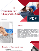 Benefits and Procedure For Chiropractic Care