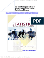 Download Full Statistics For Management And Economics 11Th Edition Keller Solutions Manual pdf docx full chapter chapter