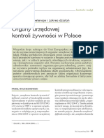 Organy Urzędowej Kontroli Żywności W Polsce: Struktura, Kompetencje I Zakres Działań