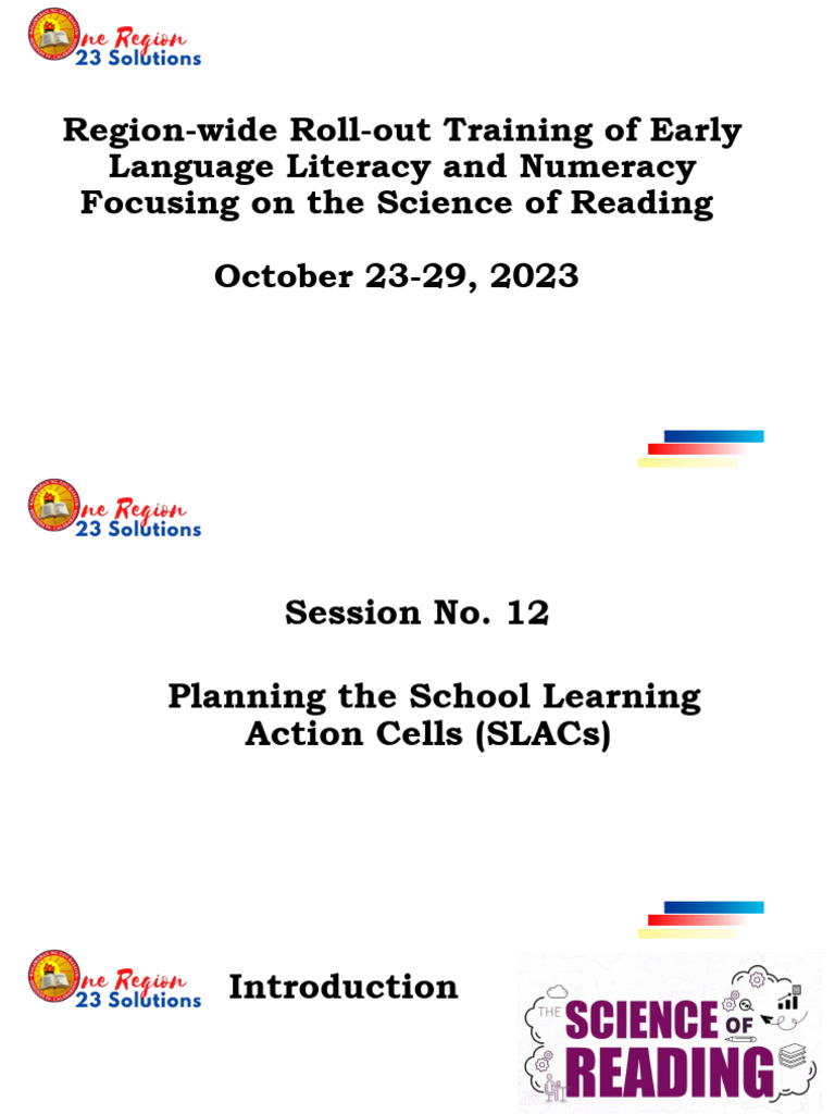 Elln Sor Slac Plan Download Free PDF Learning Educational Technology