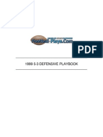 5-3 Defensive Playbook by Football Plays