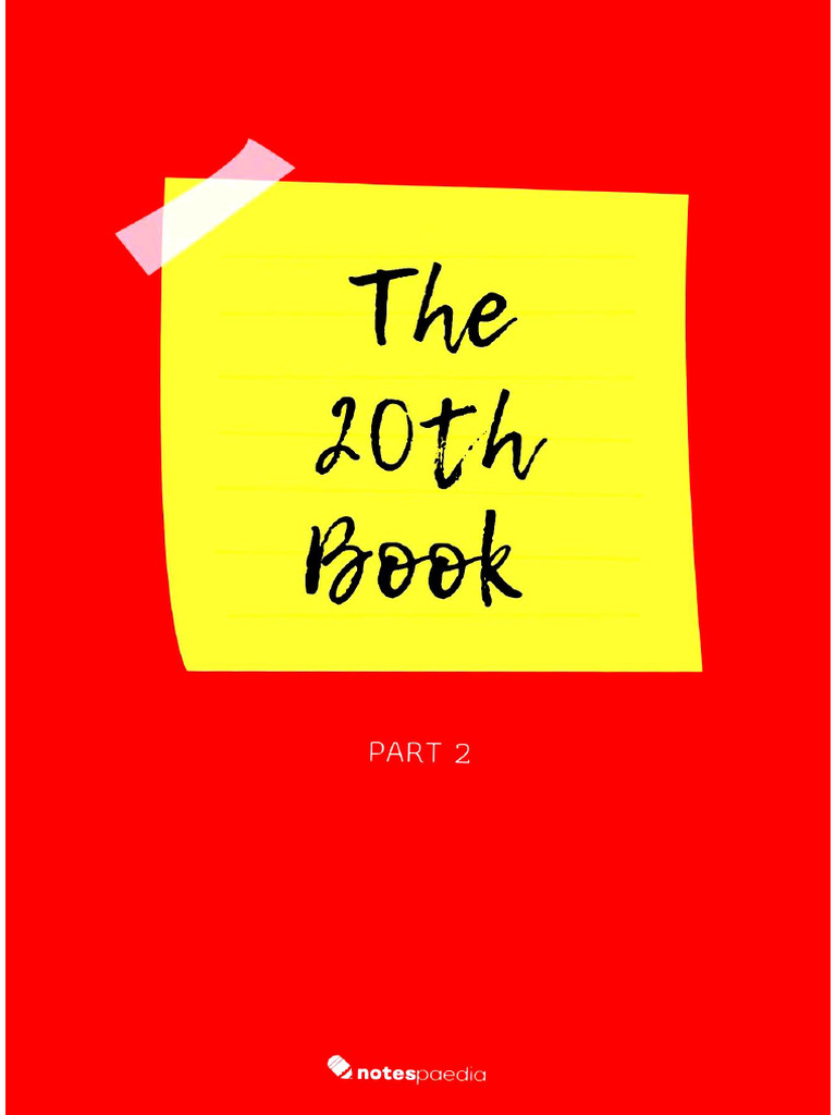 The 20th Book-Part 2 by Notespaedia PM | PDF