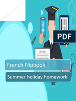 French Flipbook: Summer Holiday Homework