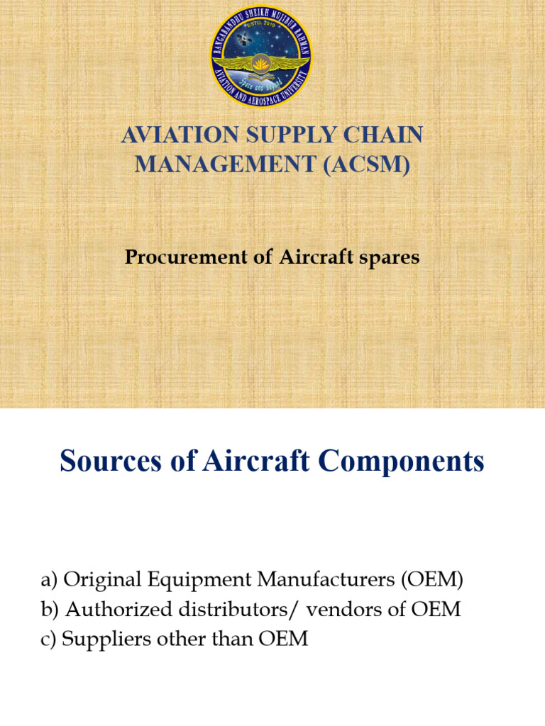 Procurement Of Aircraft Spares Pdf