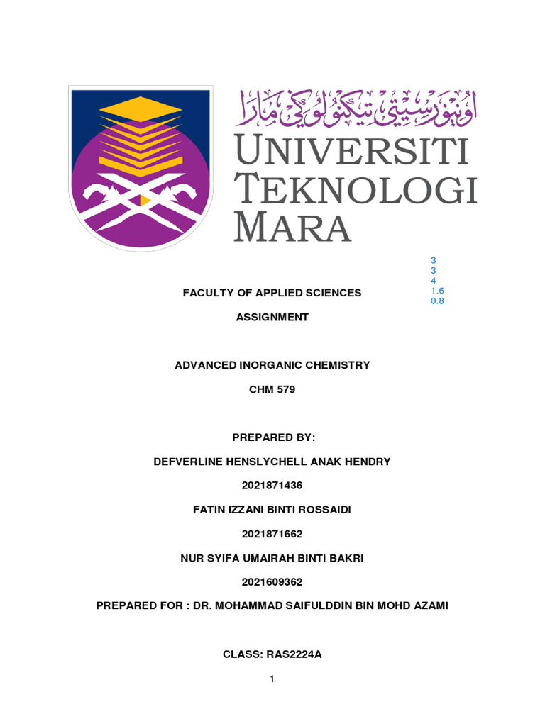 Assignment Chm579 Group Syifa Nur Syifa Umairah Bakri Pdf Bone