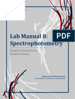 CHM2032L Lab Manual 8 Spectrophotometry Yavuz-Petrowski Fall 2021 Tde88JS