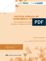 LIMA - R. A. L. Politica Publica de Saneamento Basico