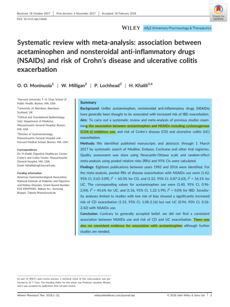 Systematic Review With MetaAnalysis Association Between
