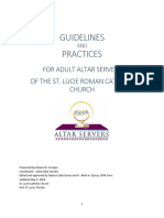 Altar Server Guidelines