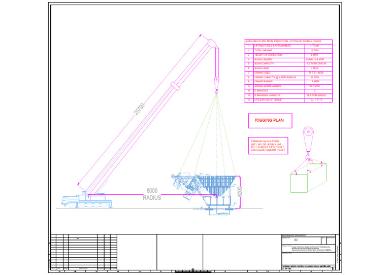 BATCHING PLANT-Lifting and Rigging Plan | PDF | Crane (Machine ...