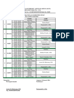 Jadwal Pelajaran KLS I