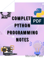 Python Complete Handwritten Notes