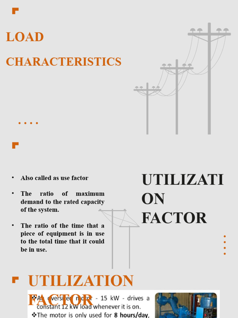 Load and Utilization Factors in Power Systems | PDF | Power Station ...