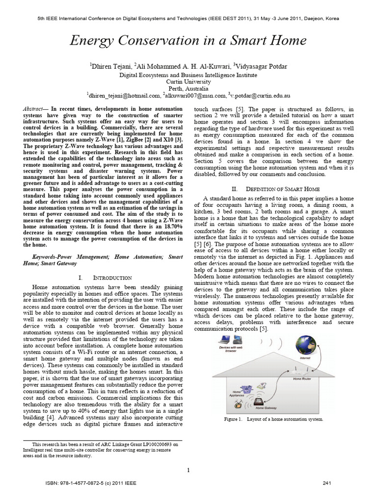 Energy Savings with Smart Home Tech | PDF | Home Automation | Energy ...