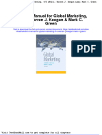 Download Full Solution Manual For Global Marketing 9 E Warren J Keegan Mark C Green pdf docx full chapter chapter