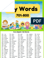 Fry Words (Eighth 100)