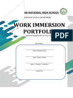 SHS Work Immersion Portfolio MNHS