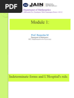 Lecture 5 Indeterminate Forms