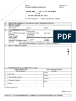 Risalah Penelitian Data Yuridis DAN Penetapan Batas: Lampiran 43 DI 201