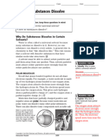 How Substances Dissolve KEY