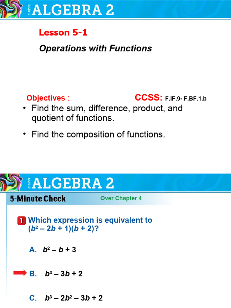 Operations With Functions Quizlet