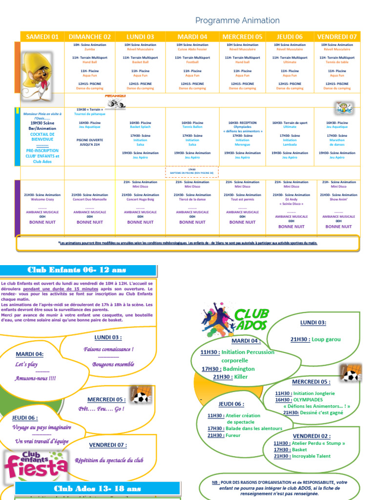 programme-d-animations-hebdomadaire-pdf-divertissement-exercice