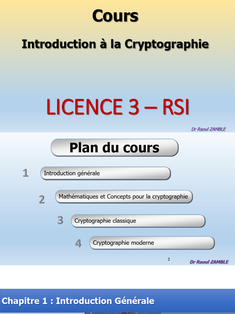 Introduction à la Cryptographie | PDF | Public-key cryptography | Cryptage