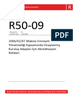 2006/42/AT Makine Emniyeti Yönetmeliği Kapsamında Onaylanmış Kuruluş Adayları İçin Akreditasyon Rehberi