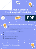 Learner - Centered Psychological Principles