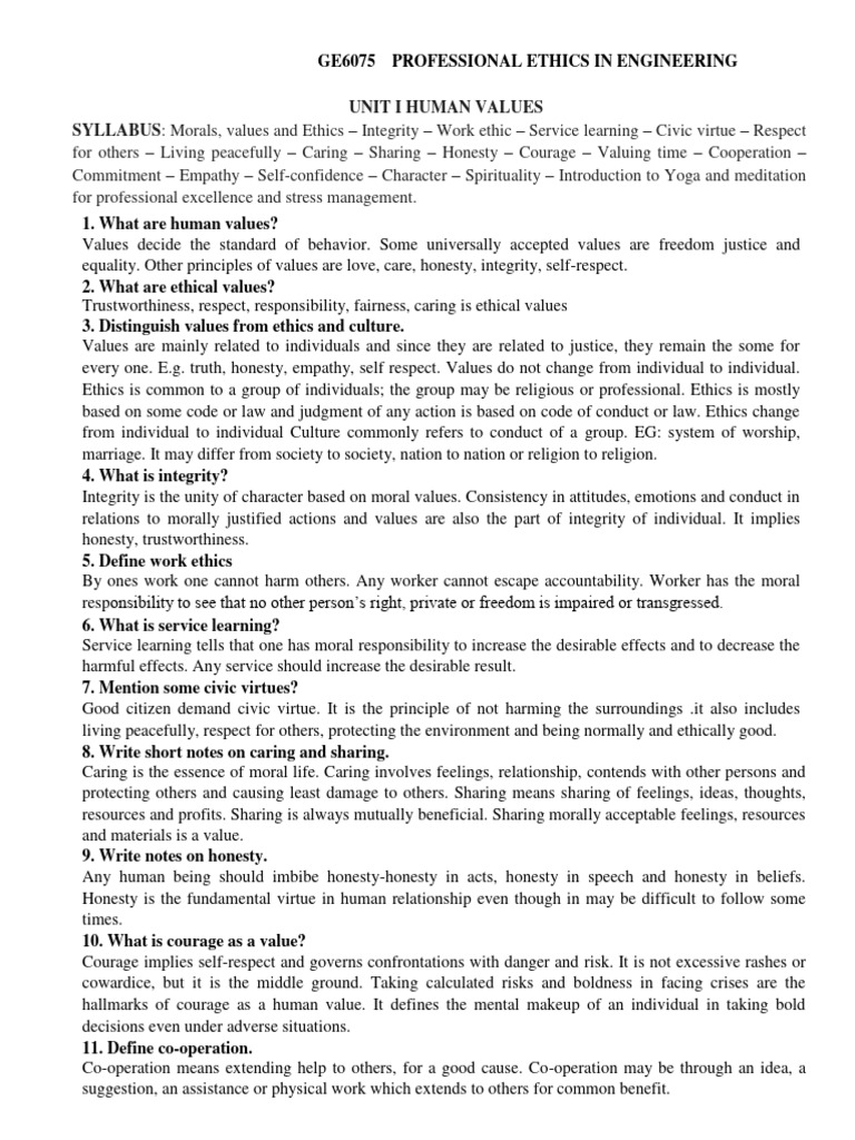 Professional Ethics in Engineering | PDF | Morality | Risk