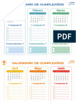 Calendario Cumple CDS