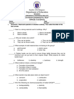 Diagnostic Test Science 5