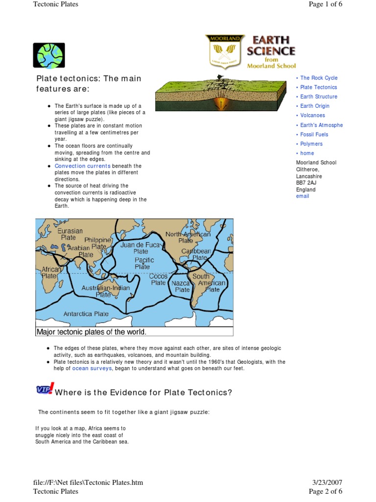 Tectonic Plates | PDF
