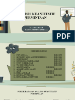 Kelompok 1 Analisis Kuantitatif Permintaan