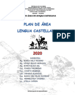 Plan de Area Lengua Castellana 2020