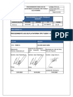 PTS-P-12 Procedimiento de Uso de Plataforma Tipo Tijera y Alza Hombre