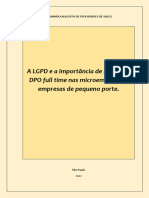ARTIGO - LPGD - DPO e Empresas de Pequeno Porte
