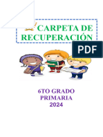 Carpeta de Recuperación 6to Grado 2024